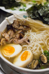 homemade ramen with eggs