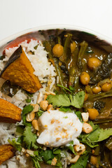 bowl of curry and rice 