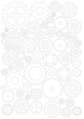 Gears for laser cut. Template gears.