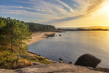 Areadasecada beach at sunset