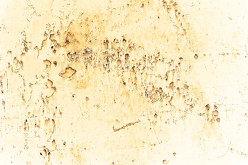 Vintage yellow background. Rough painted wall of aspen gold color. Imperfect plane of golden colored. Uneven old decorative toned backdrop of yellow tint. Texture of gold hue. Ornamental stony surface