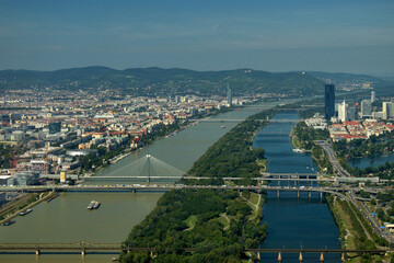 Obraz premium Wien von oben 11.9.2020