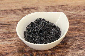 Luxury strugeon fish black caviar