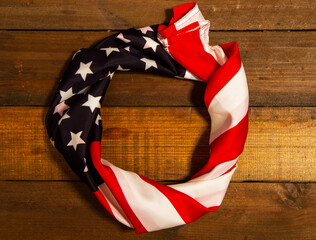 wooden us flag