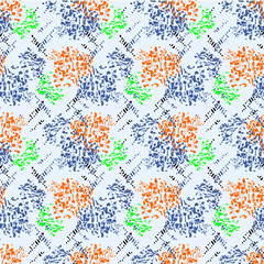 seamless pattern with flowers