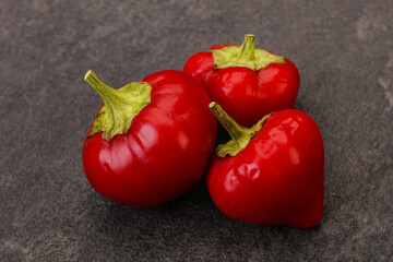 Red hot spicy cherry pepper