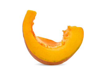 fresh pumpkin on white background.