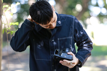 電池を忘れたカメラマン