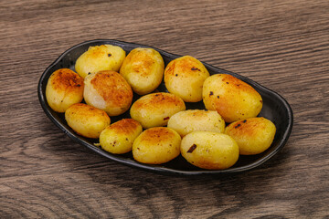 Roasted baby potato in the bowl