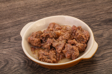 Gurmet venison stew with spices
