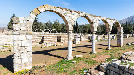 Ruins of 8th Century Umayyad City in Anjar, Lebanon