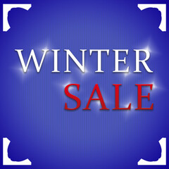 Winter sale poster