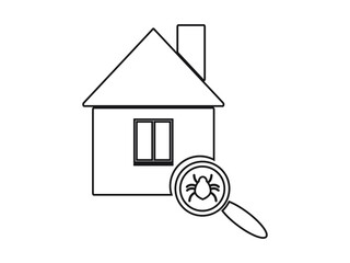 spiders and insects in the house magnifying glass