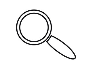 magnifying glass isolated on white