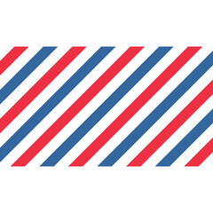 Barber colored liner background. Blue red vector pattern. stripe pattern.