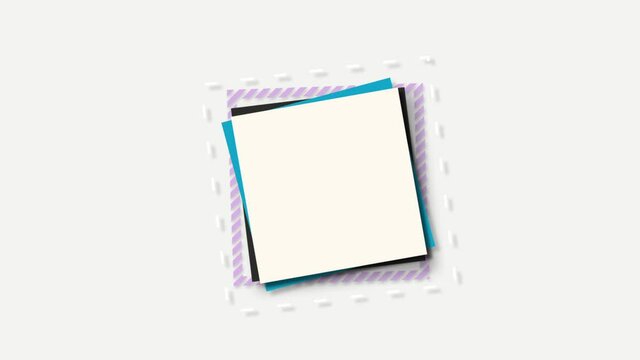 business card, framework, square blank
