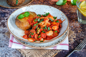 Chorizo and butterbean stew