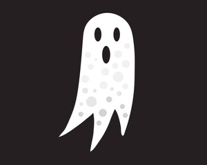 black adn orange color pumpkin isolate icon for Halloween Day