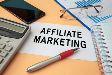 Photo on top of workspace card with text Affiliate Marketing