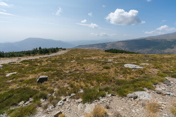 Mountainous landscape of Sierra Nevada in southern Spain