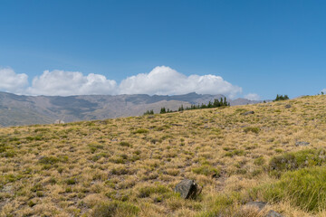 Mountainous landscape of Sierra Nevada in southern Spain