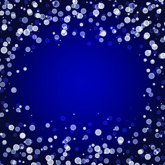 Confetti bokeh vector illustration. Glowing template background. Shining elements. Sparkling back. Falling glitter