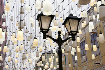lights on the streets of Moscow