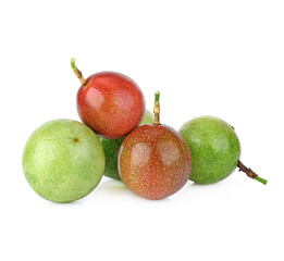 Passion fruit isolated on white background