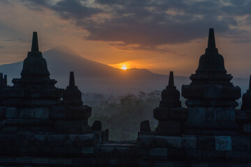 temple at sunrise
