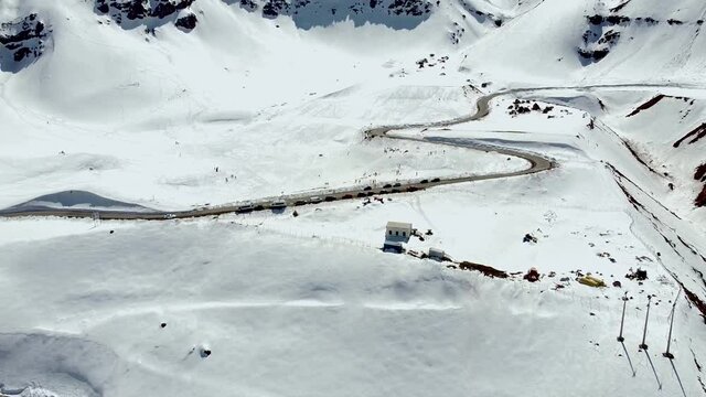 Vista A&eacute;rea con Drone de Valle Nevado Chile