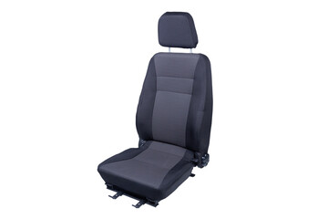 Car Seat Isolated On White Background - Three Quart Front View