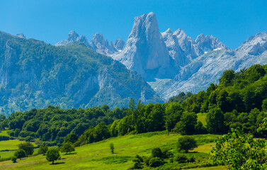 The Naranjo de Bulnes (known as Picu Urriellu in Asturian), Picos de Europa National Park, Asturias, Spain, Europe