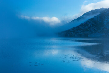 Lake Enol, Picos de Europa National Park, Asturias, Spain, Europe