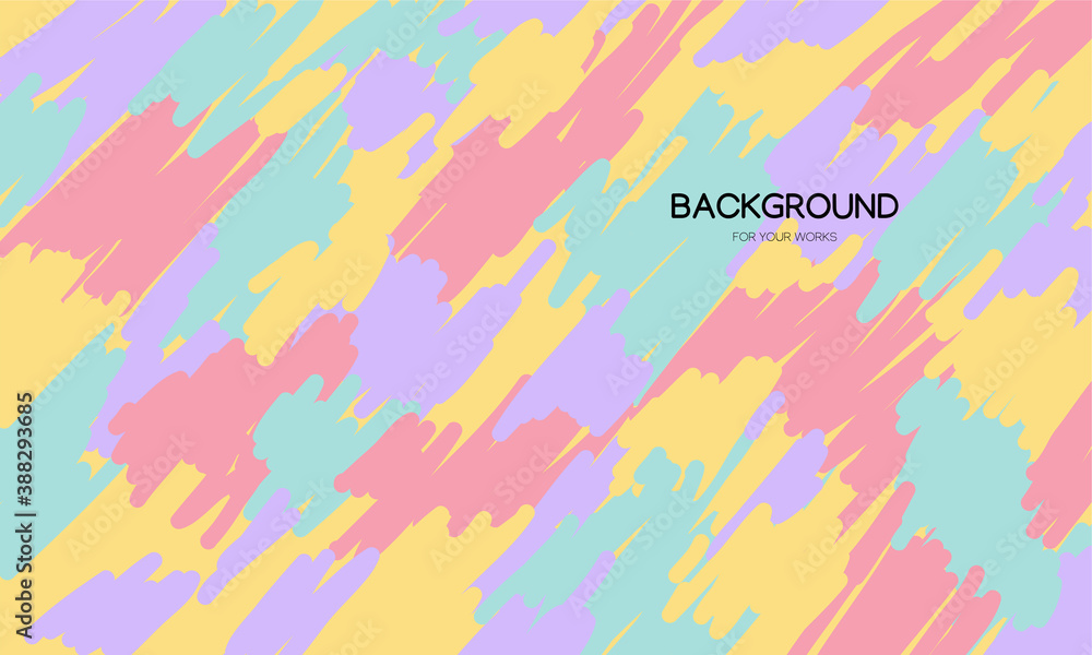 Poster abstract background with colorful brush strokes.