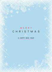 Naklejka na ściany i meble Christmas Poster - Illustration. Vector illustration of Christmas Background