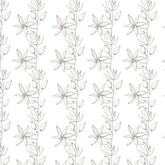 RETRO ILLUSTRATION OF WHITE FLOWERS ON A COLORS BACKGROUND,SEAMLESS PATTERN FOR WALLPAPER