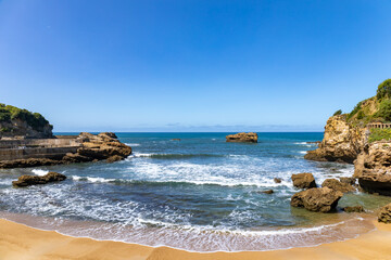 Biarritz seafront, Basque Country, France