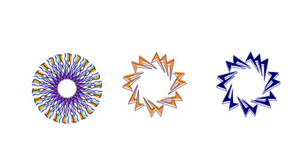 Abstract colorful symbol and shape 