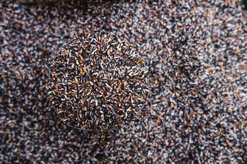 Organic raw berry rice for health