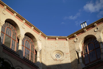 old building rooftop