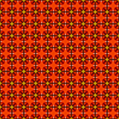 Orange geometric mosaic detailed seamless textured pattern background