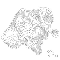 Contour topographic map. Geographic grid map background. Vector illustration.