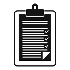 Internship do list icon. Simple illustration of internship do list vector icon for web design isolated on white background