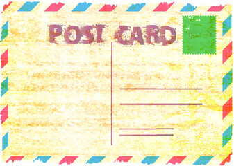 Vintage Post Card. Vector illustration. 