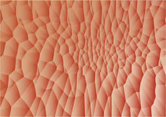 structure looks like human skin, polygonal vector illustration, close up 