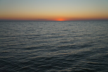 The sun rises over the Sea of Azov.