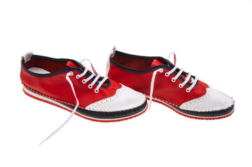 sports leather shoes isolated