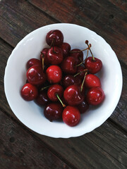 cherries in a bowl