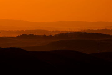 大観峰からの阿蘇の朝