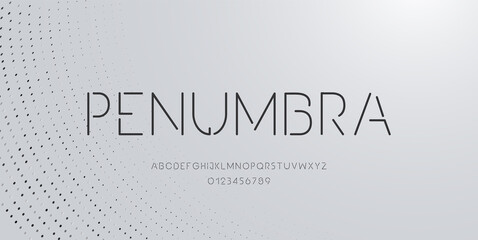 Elegant alphabet letters font and number. Minimal modern alphabet fonts. Typography fonts regular uppercase. Vector illustration
